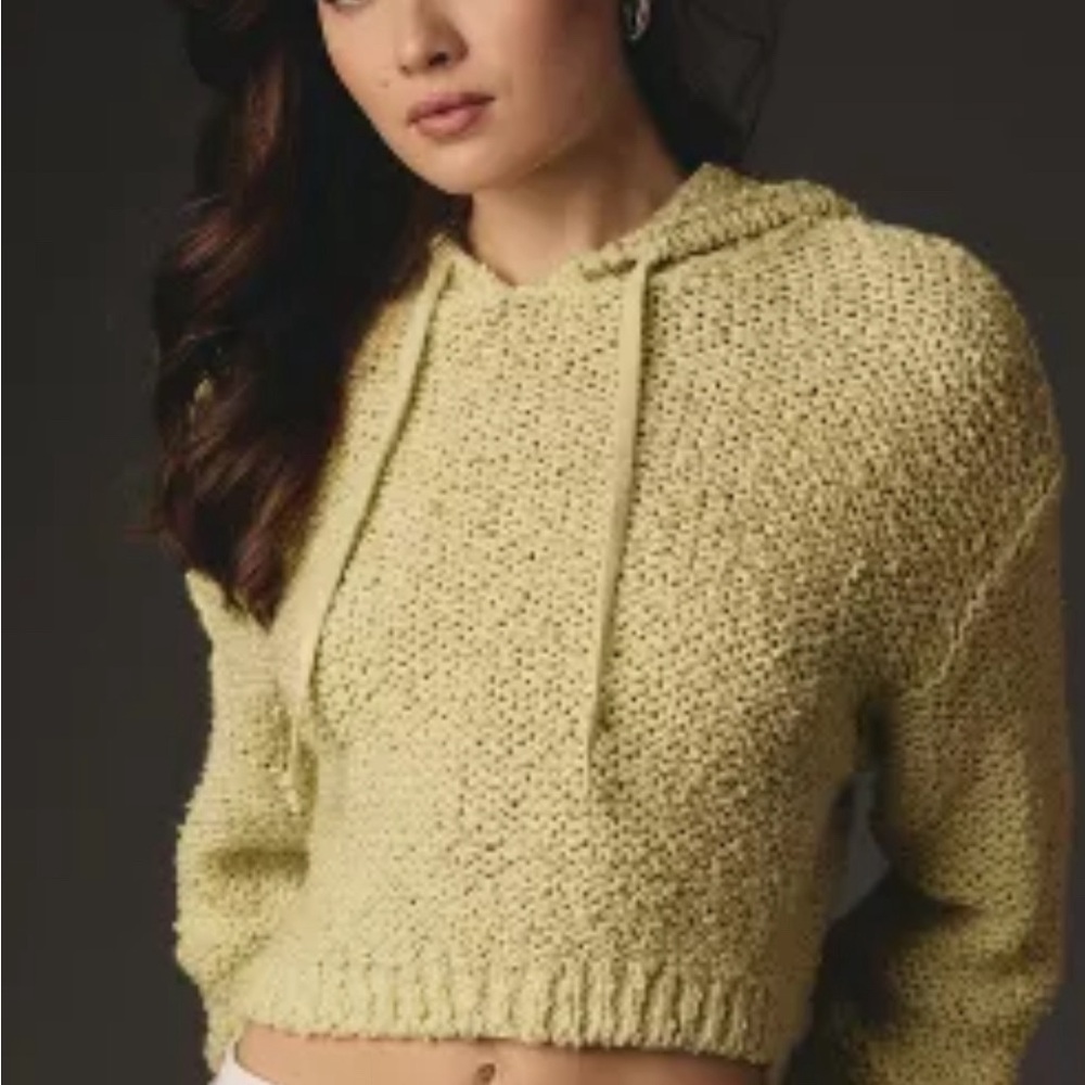 Anthropologie Pilcro Sailcloth Hooded Sweater L
